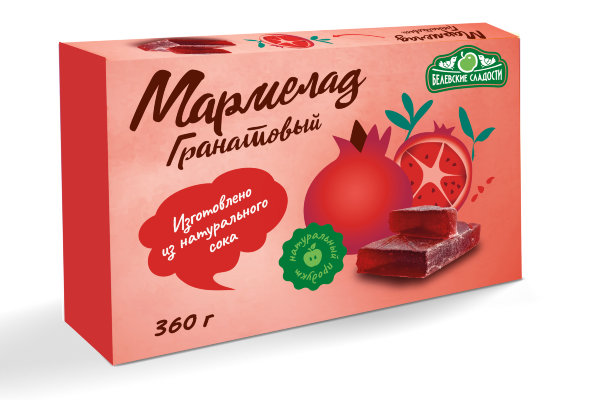 №2 Мармелад  "Гранатовый" белевский 360г  в Ачинске