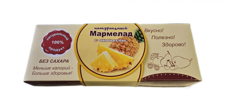  Мармелад натуральный "Ананас" 140г  в Ачинске