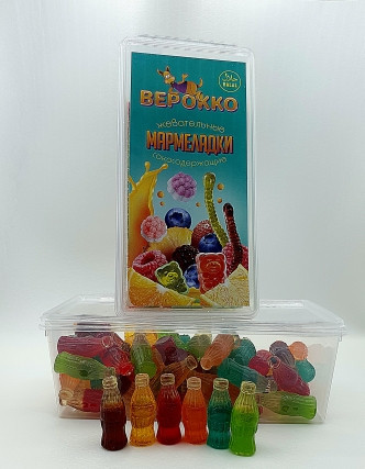  Жевательный мармелад Бутылочки МИКС, 250г      в Ачинске