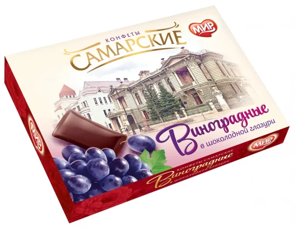 №2 КФ МИР Виноградные в шоколадной глазури 160г  в Ачинске