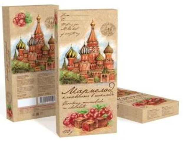  Сладарт Мармелад Клюквенный в тёмном шоколаде, 150г  в Ачинске